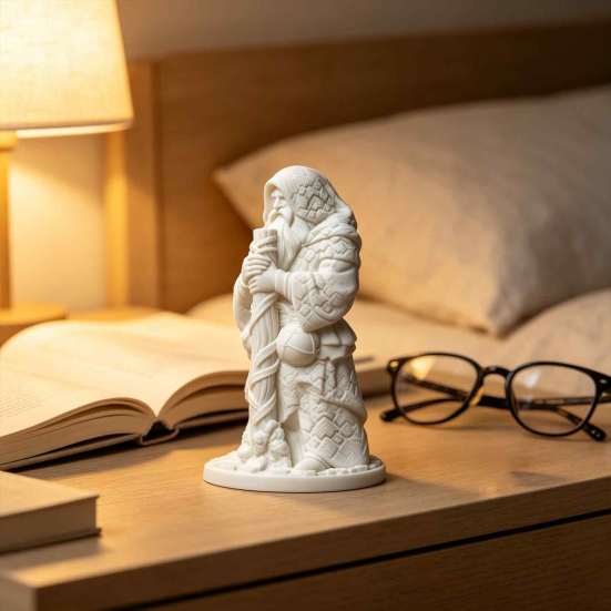 Креативные наборы для хобби и рукоделия, 3D-печатная фигурка нищего монаха, Белая статуэтка для самостоятельной росписи, Винтажная скульптура бродячего старика, Дом