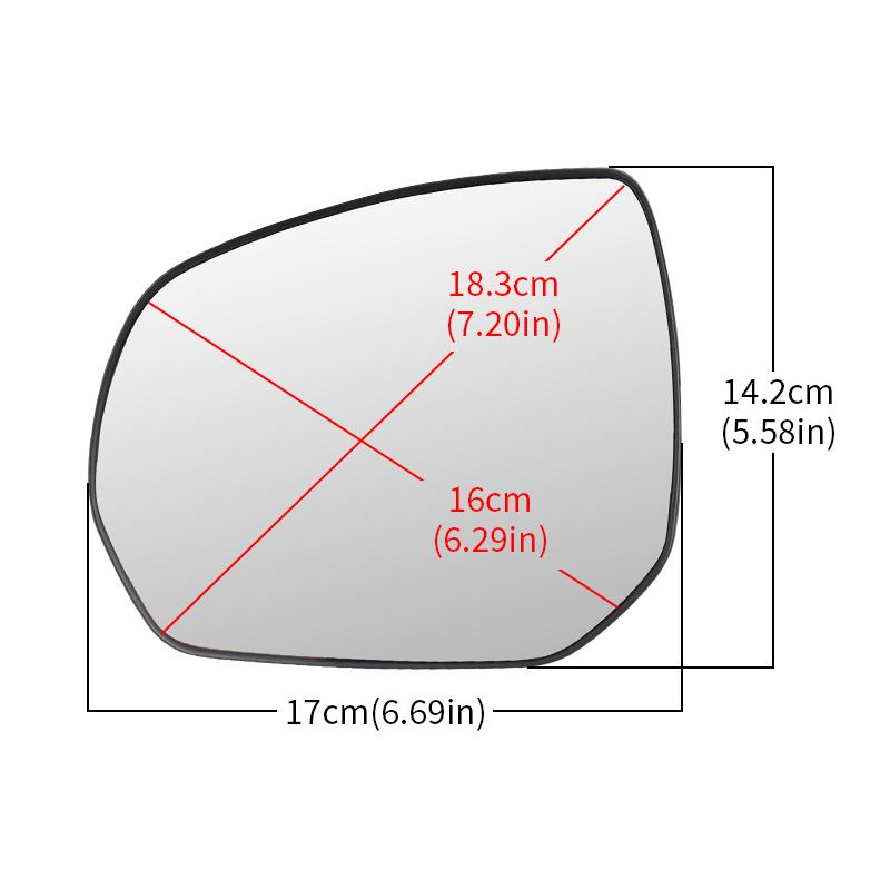 Зеркальный элемент с подогревом, широкоугольный, для Peugeot 3008 2009-2016 Citroen C3 Picasso 2009- C4 Picasso 2007-2013 Левая/Правая сторона