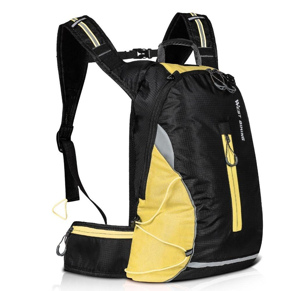 16L Capacity Cycling Backpack with Reflective Outdoor Backpack Durable Travel Daypack Hiking