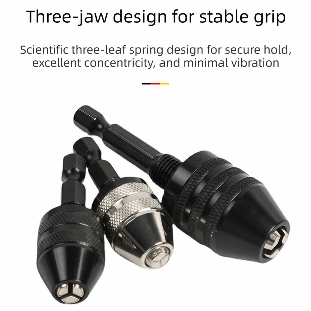 0.3-3.6mm Quick Change Drill Attachment Hex Shank Chuck Conversion Tool Auto Repair