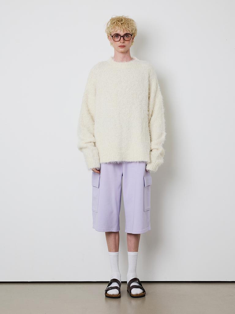 MEENDERI [Unisex] Bartack Stitch Pocket Shorts - Lavender