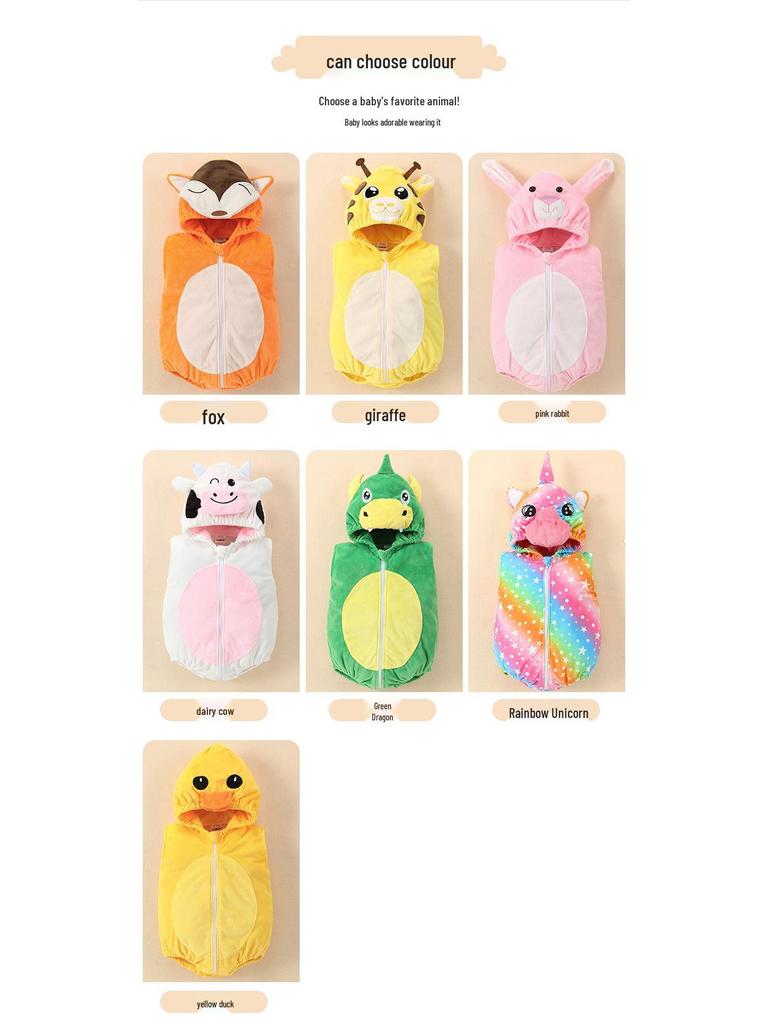 Боди без рукавов для малыша «Микки Маус» - Дизайн с животными, Мягкий комбинезон на кнопках