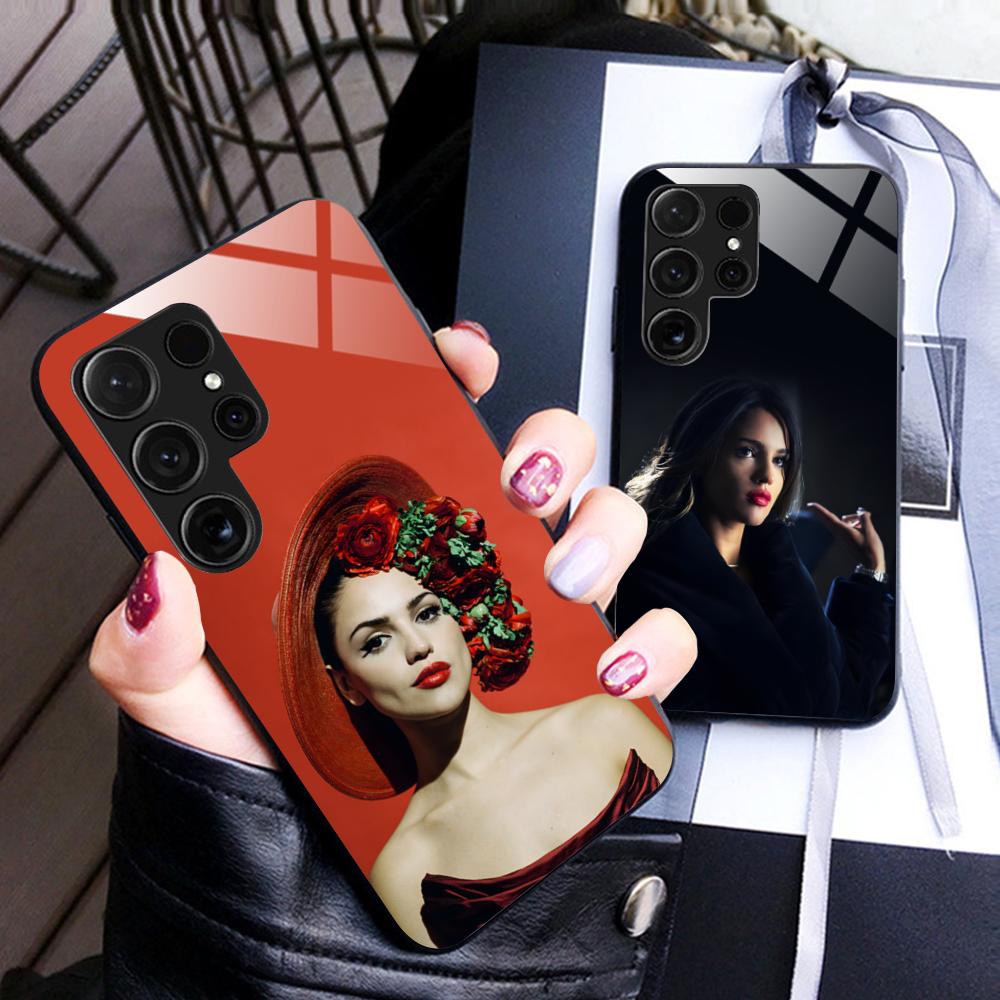 Модный стеклянный чехол для мобильного телефона Eiza Gonzalez для Samsung Galaxy S26 S25 S24 S23 S22 S21 S20 Note20 Plus FE Ultra Цветная крышка