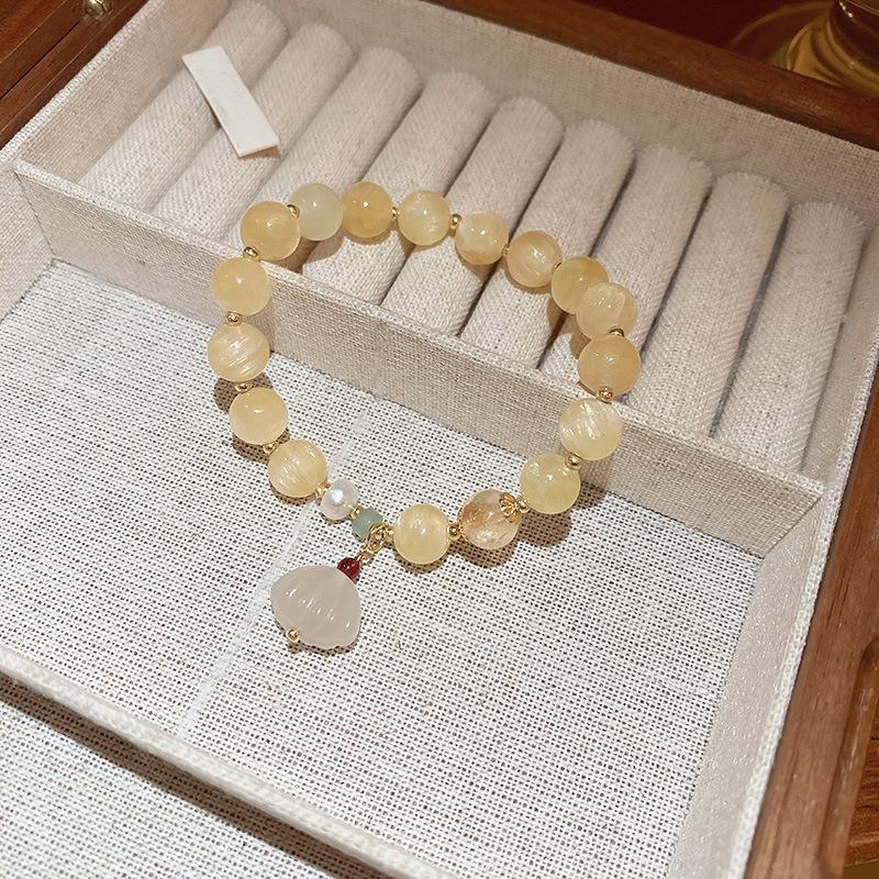 Natural Stone Bracelets Sweet Dopamine Pearl Baroque Bracelets Simple Collarbone Chain Fashionable Temperament Accessory
