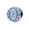 Charms 925 Silver Blue CZ pave Round Clip Pendant Charms Bead Fit Original 925 Bracelet For Women DIY Jewelry Gift