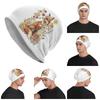 Fox Flower  Unisex Adult Beanies Caps Knitting Bonnet Hat Warm Fashion Autumn Winter Outdoor Skullies Hats