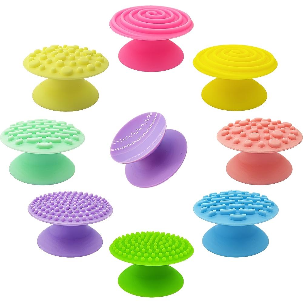 8pcs Silicone Touch Sensory Stone Toy Stress Relief Squeeze Toy