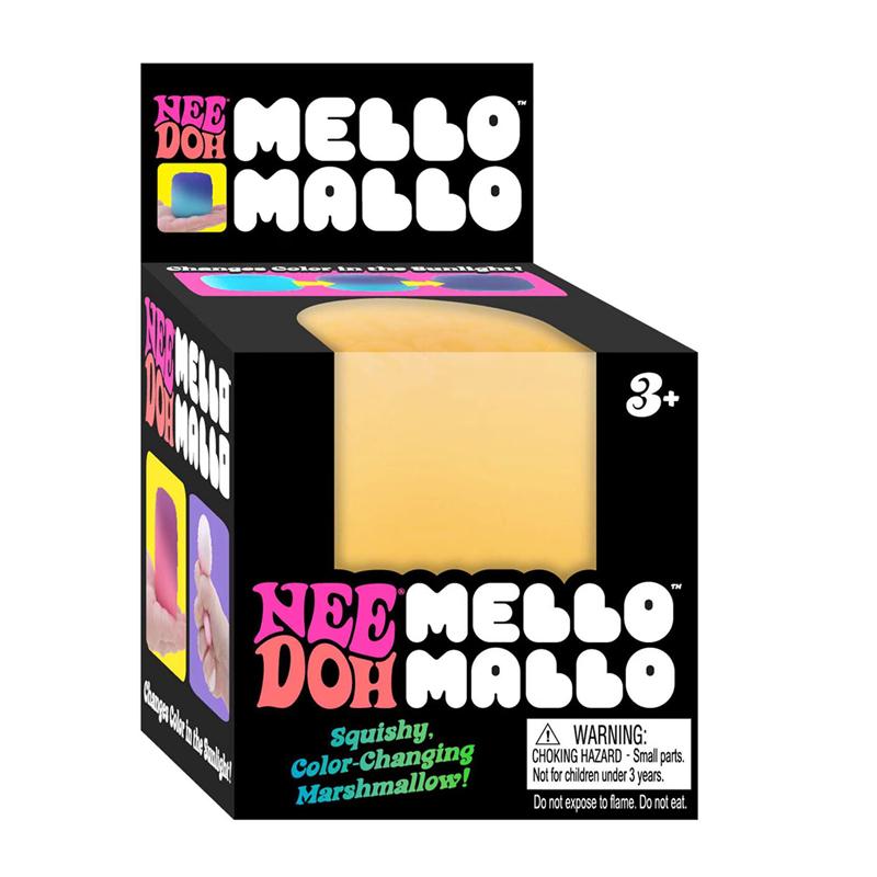 Needoh Mello Mallo ТПР Реагирующий на УФ Форма зефира Безопасная Нетоксичная Мягкая Медленно Возвращающаяся Снятие Стресса Игрушка-антистресс Досуг Подарок