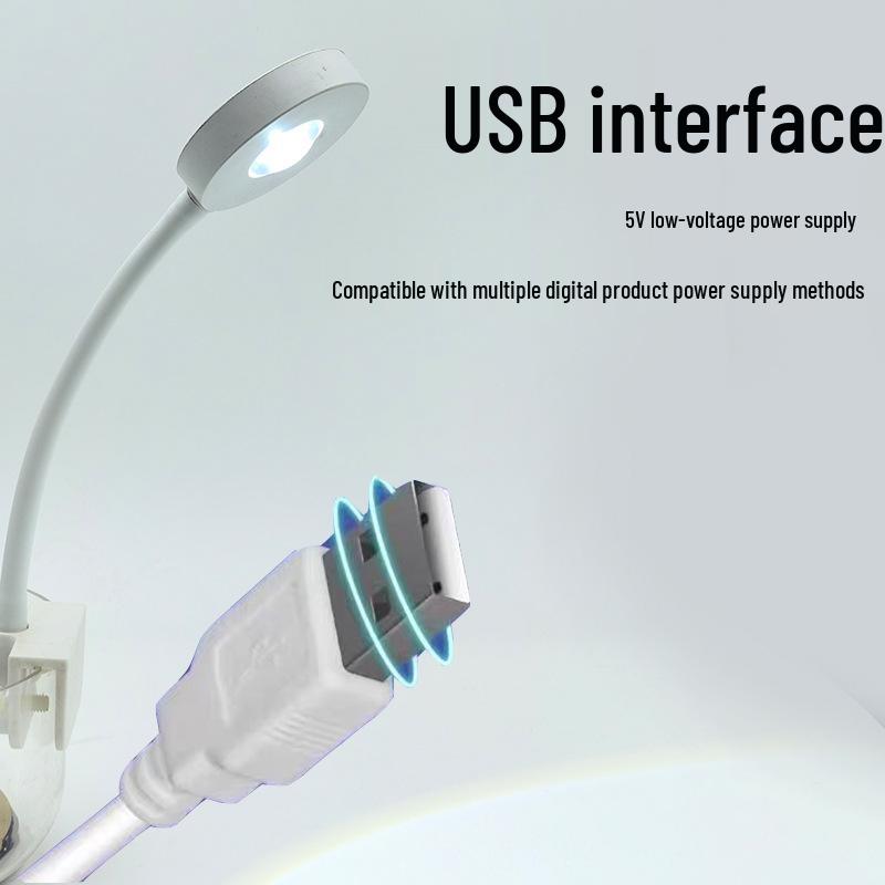 Светодиодная аквариумная лампа полного спектра с USB - Мини-клипса для небольших аквариумов и водных растений