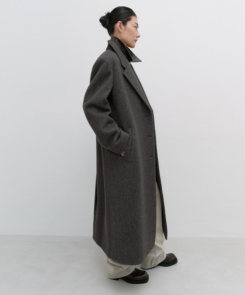 INSILENCE WOMEN Classic Maxi Coat Brown