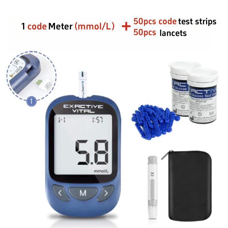 Глюкометр EXACTIVE VITAL с тест-полосками и ланцетами для экспорта