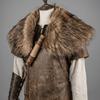Multicolor Shoulder Cape Plush Viking Costume Cape New Faux Fur Shawl  Medieval Costume
