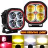LED 2 Inch Red Work Light Fog Lights for Offroad Spot Driving Light for Truck Pickup SUV 4x4 12V 60V Moto Cars Accessories Light