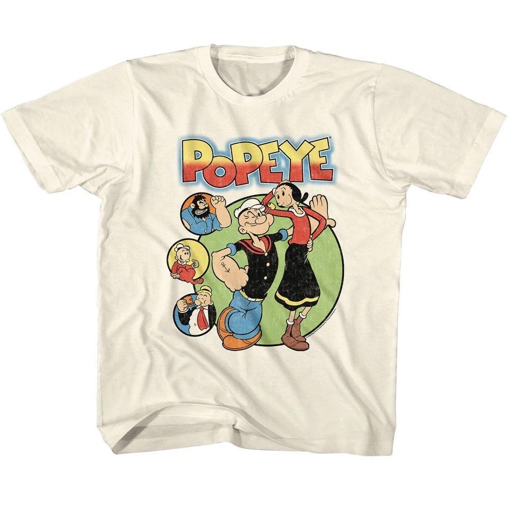 Popeye Circles Comics Children's T-shirt