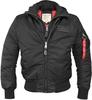 Зимняя куртка Alpha Industries MA-1 D-Tec Hood Bomber Jacket (183110) черный (183110-515)