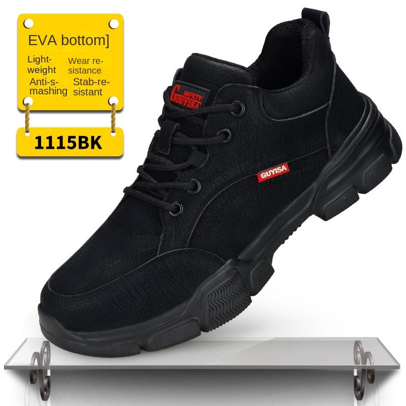 Labor Insurance Shoes Men's Anti-smash and Anti-puncture Wear, Light, Comfortable, Non-slip, Waterproof and Wear-resistant Safety Shoes