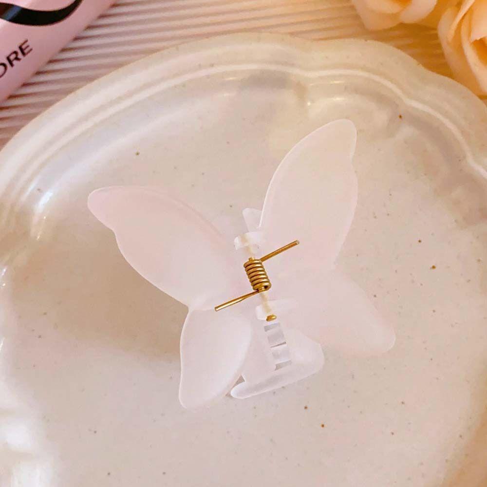 Заколка-клипса Бабочка Заколка для волос Акриловая заколка для волос Большая заколка-акула Матовая заколка-краб для волос с бабочкой Девочки