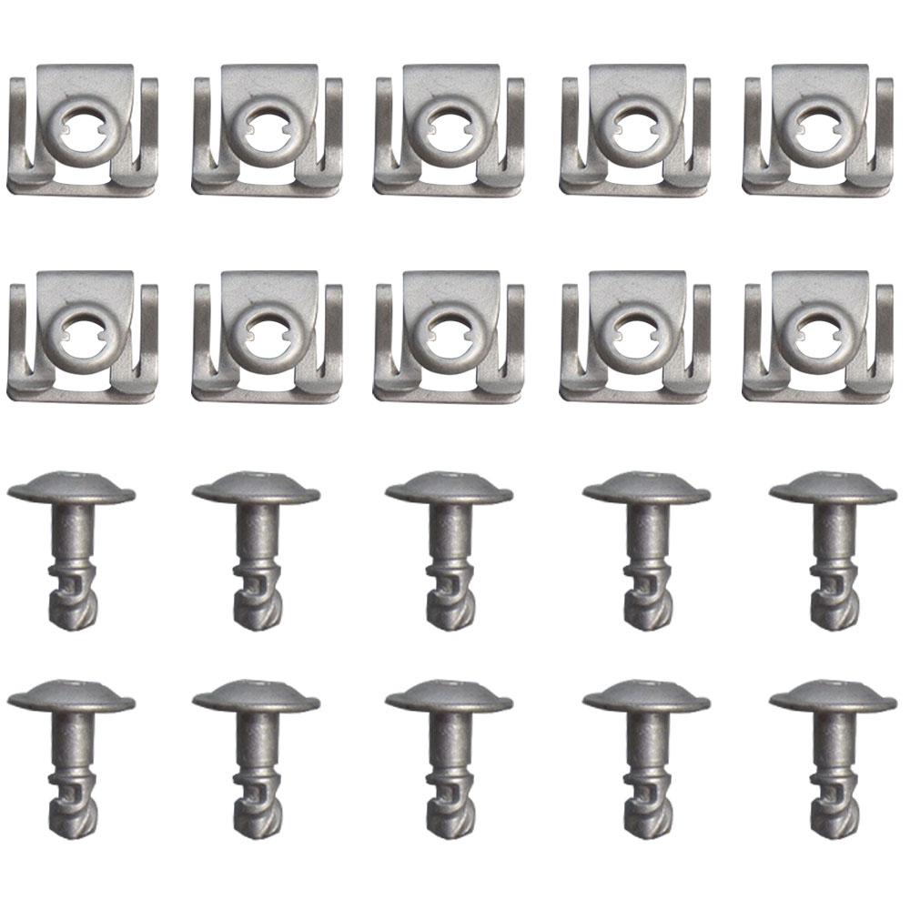 10set 51718176503 51718218323 Engine Undertray Trim Clips For BMW