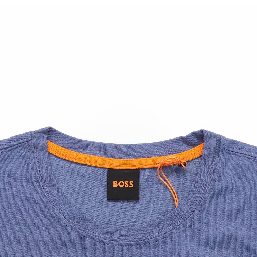 HUGO BOSS T-Shirts Men's Blue Crew Neck Thin Straight Fit 50472584-489
