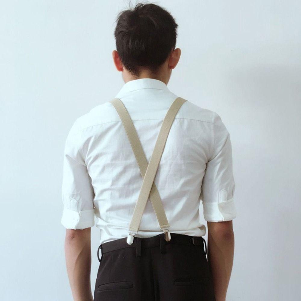 Back Braces Straps For Women Adjustable Braces Hanging Pants Clip Suspenders Clips Tie Suspenders