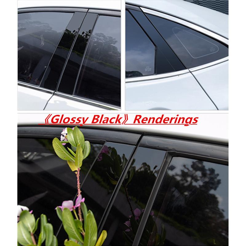For Chevrolet Malibu 2012-2017 2018/XL 2016- Car PC Material Pillar Post Cover Door Trim Window Molding Sticker Accessories