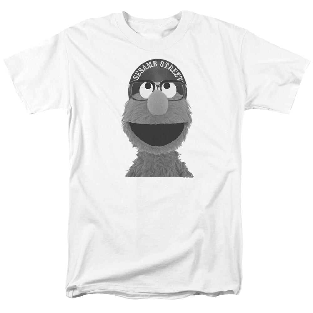 Sesame Street Elmo Lee T Shirt Mens Licensed Classic TV Show White