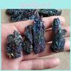 Specimen Natural Colorful Silicon Carbide Ornaments Peacock Color Stone Crystal