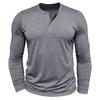 Men S Long Sleeve Henley Neck Bamboo Cotton T Shirt
