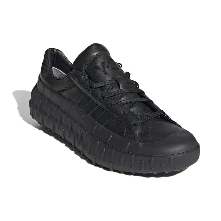 Y-3 Кожаные Модные Амортизирующие Нескользящие Износостойкие Спортивные Повседневные Кроссовки Унисекс Черные GZ9149