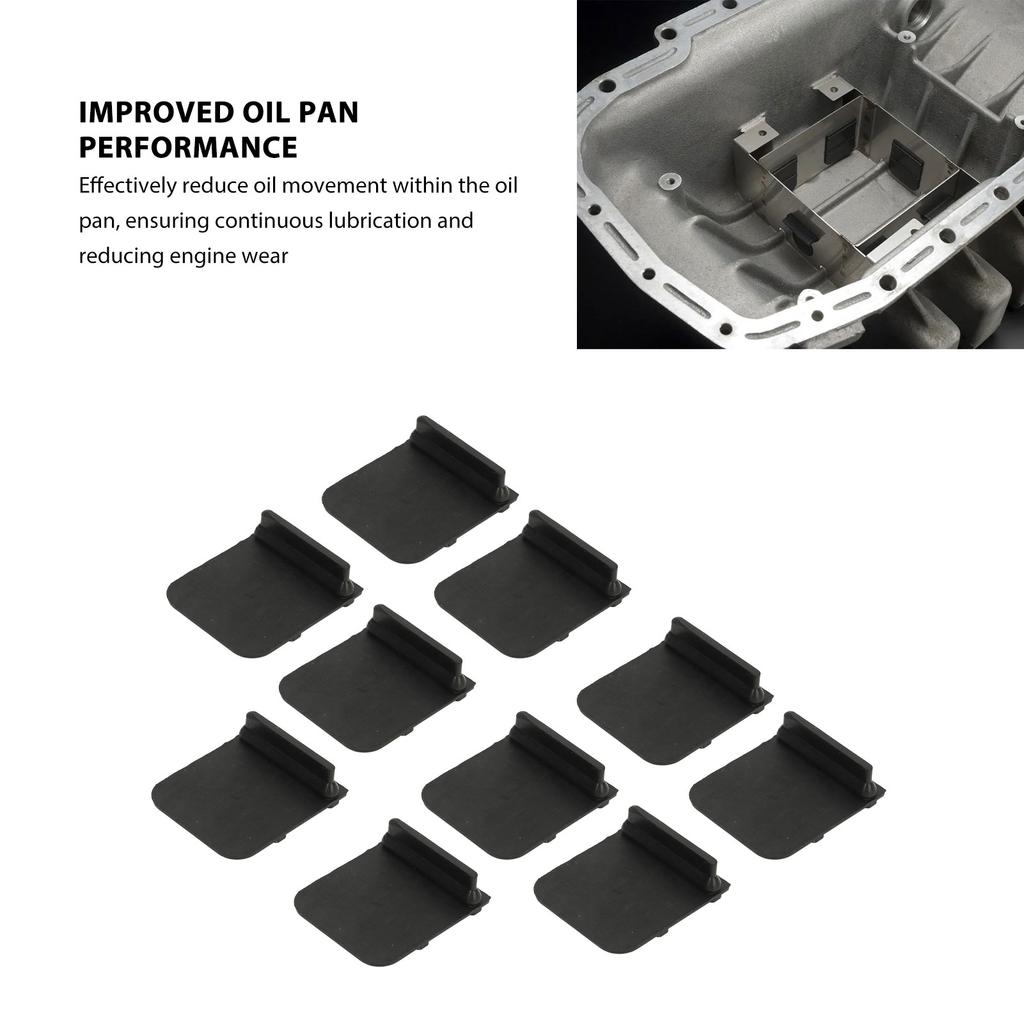 10PCS Oil Sump Baffle Flap Excellent Sealing Universal Fit Surge Rubber Flap Kit for Cars Accessories