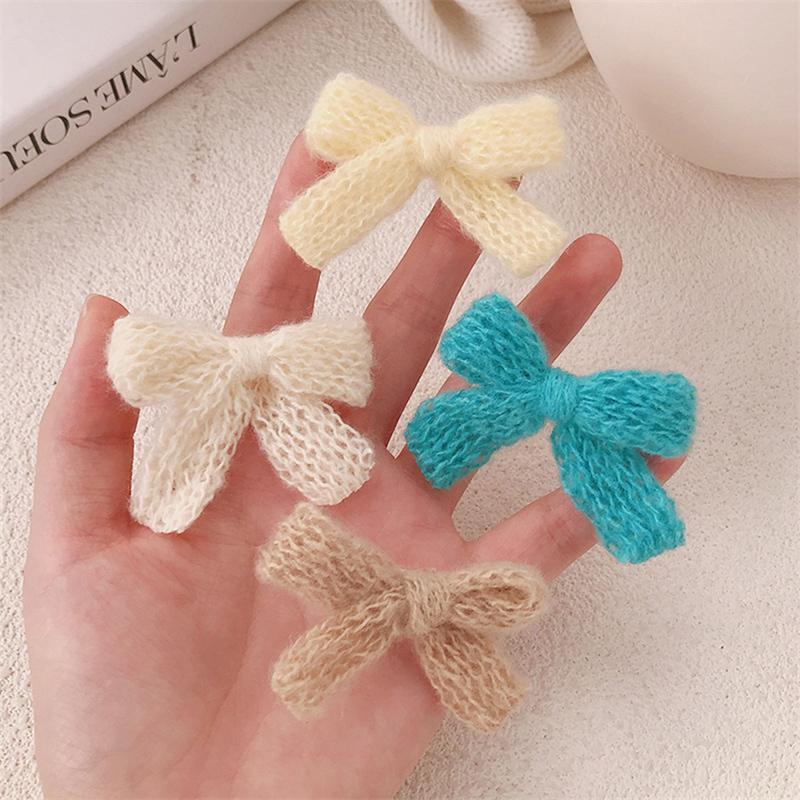2 шт., сладкие, милые, красочные, осенне-зимние, заколки-банты, модные, допаминовые, боковые зажимы для женщин и девочек, кавайные аксессуары для волос, подарки