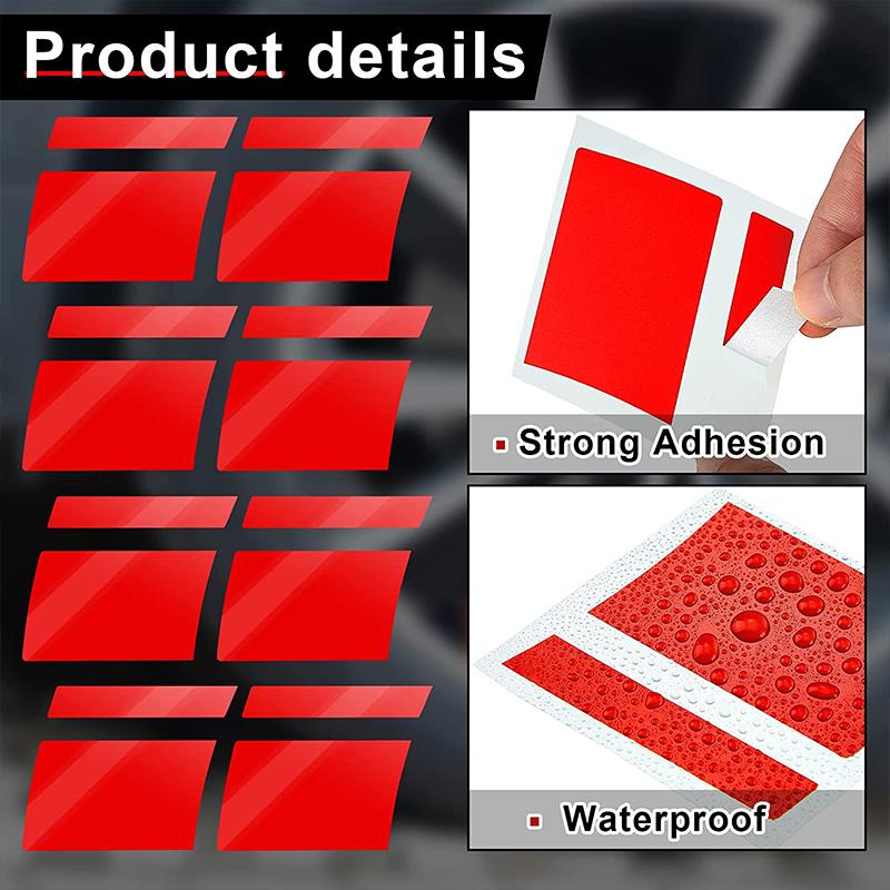 4 шт. светоотражающие наклейки на обода колес автомобиля виниловые наклейки для стайлинга автомобиля Mark Stripe гоночные наклейки на ступицы колес автомобильные внешние аксессуары