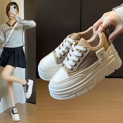 2025 платформа белые туфли женские весна новые корейская версия ins студентки досуг спорт универсальные кеды уличный стиль CY706