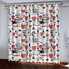 Curtains Popular Small Animal Head Simple Digital Printing High Density Blackout Curtains