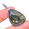 Ювелирное украшение ручной работы из серебра 925 пробы с лабрадоритом 2,05 дюйма Z5S80