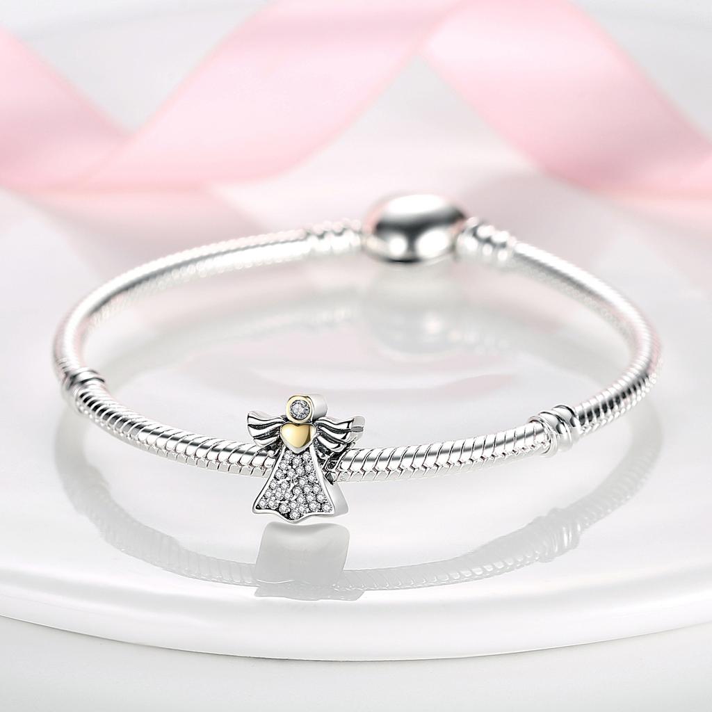 Посеребренные медные шармы-подвески в виде кошек-ангелов Girasol подходят для оригинальных женских браслетов и ожерелий, для изготовления украшений своими руками