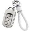 Hond Key Fob Cover with Keychain, Soft TPU Key Case Protection Fit for 2022 Accord Civic CRV Pilot Odyssey 11th Gen Smart Key