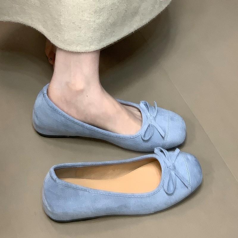 Not Tired Feet Mary Jane Shoes Bow Retro Ballet Shoes 2025 New Inner Height Increase Single Shoes Women