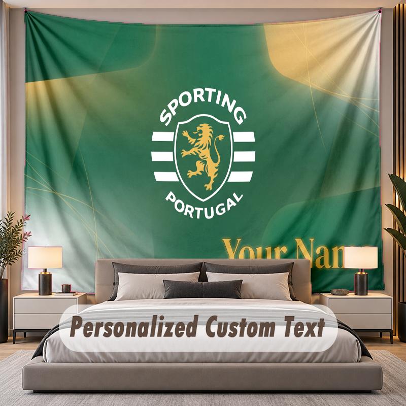 Custom Name Text Tapestry Sporting CP Personalized Polyester Wall Tapestry For Bedroom And Room