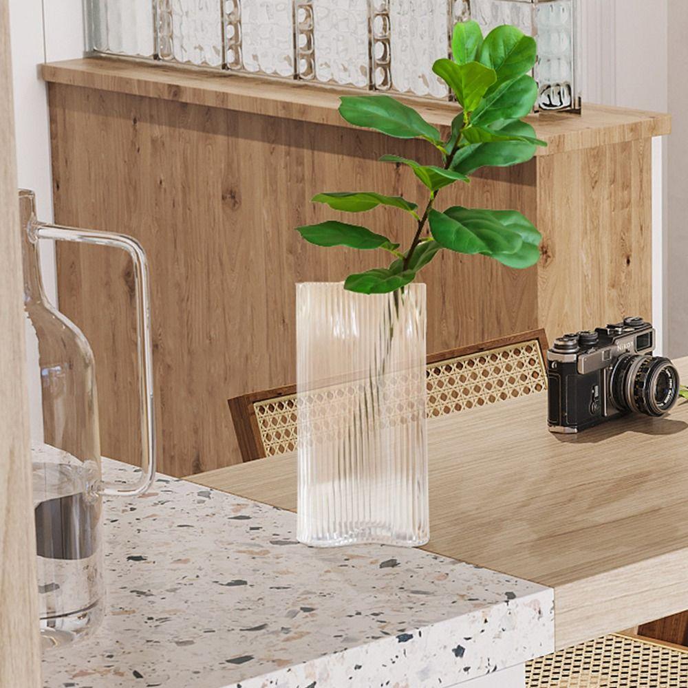 Lifelike Decoration Greenery Artificial Ficus Branch Floral Arrangement Fake Plant Faux Leaves