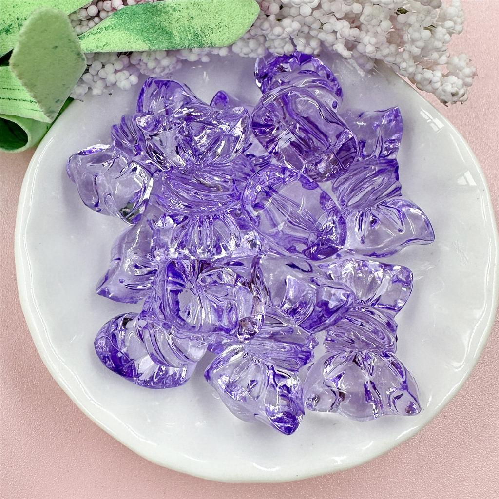 Handmade Accessories Transparent Acrylic Crystal Jewelry Candy 10Pcs Fashion Making Material 16*24.2mm DIY Phone Chain Beads  Beads