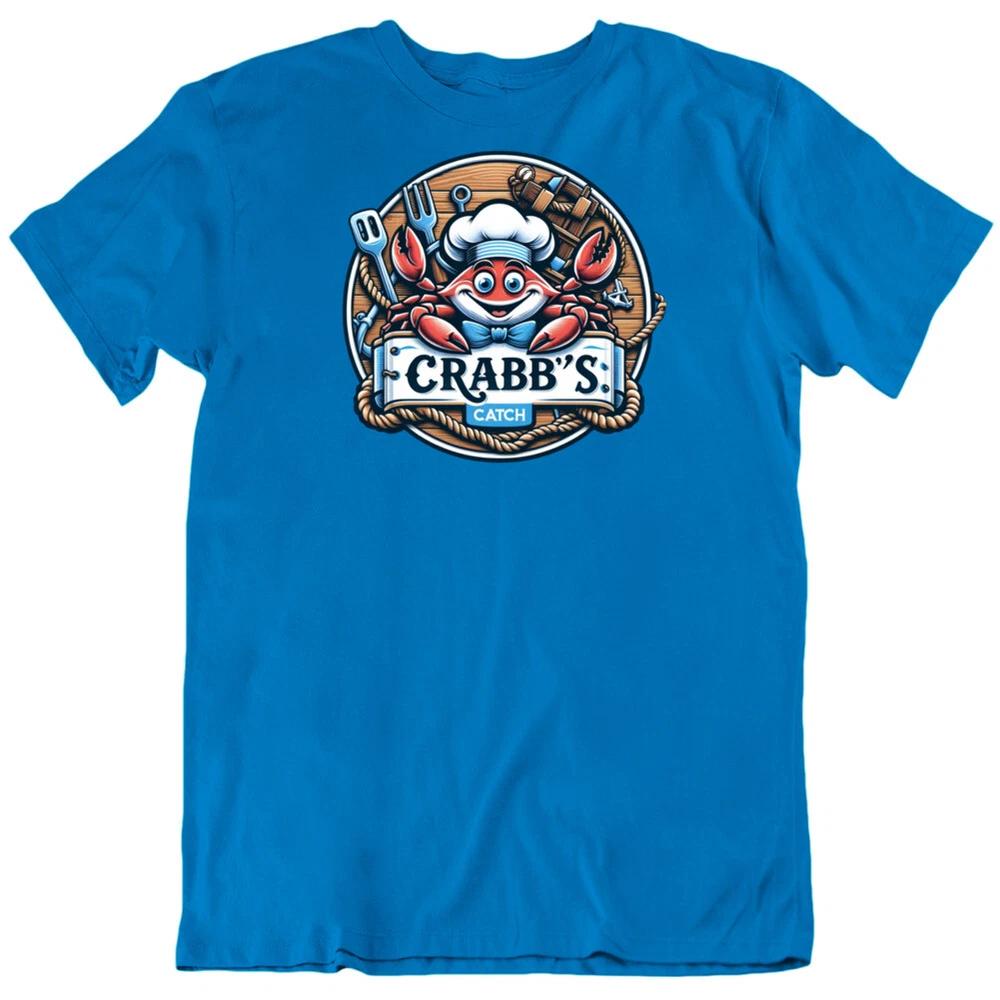Crabbs Catch Seafood Restaurant Food Parody Funny T Shirt