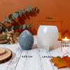 3D Relief Butterfly Bow Egg Shaped Silicone Mold Diy Easter Eggs Aromatherapy Candles Soap Plaster Resin Crafts For Home Decor