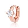 Helen 14K Gold Needle Cubic Rose Gold Ring Piercing (S8539488)