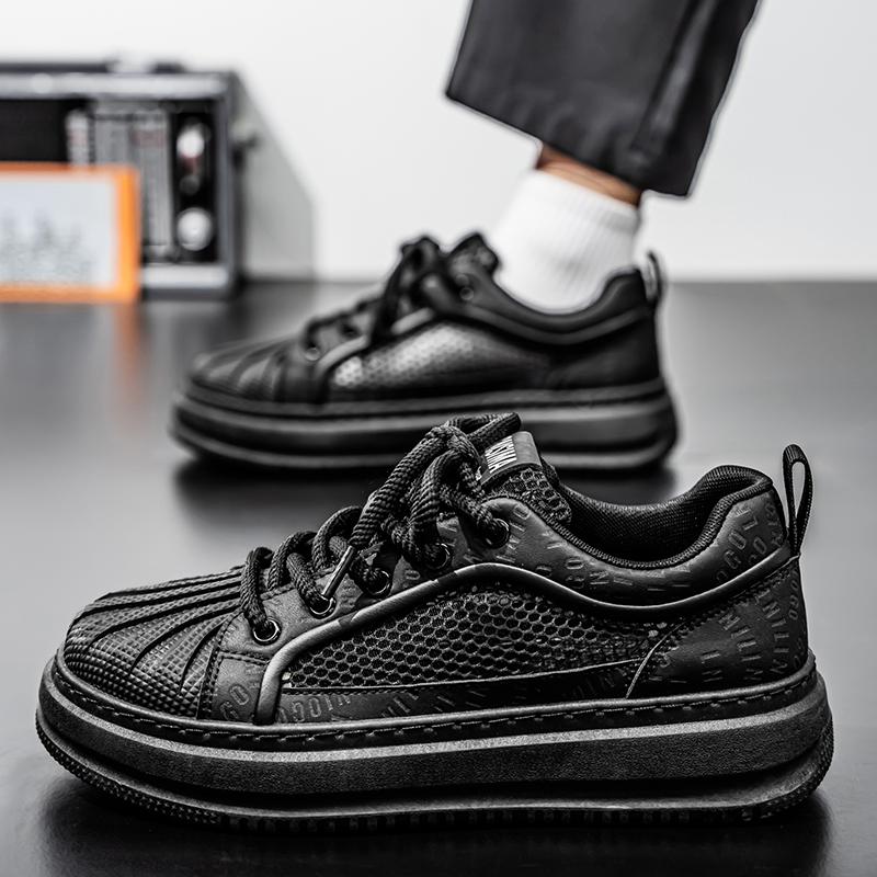 Men's Fashion Summer Casual Low Top Skateboarding Shoes Boys Comfortable Sneakers Male Students Trending Soft Sole Classic Breathable Gym Non-slip