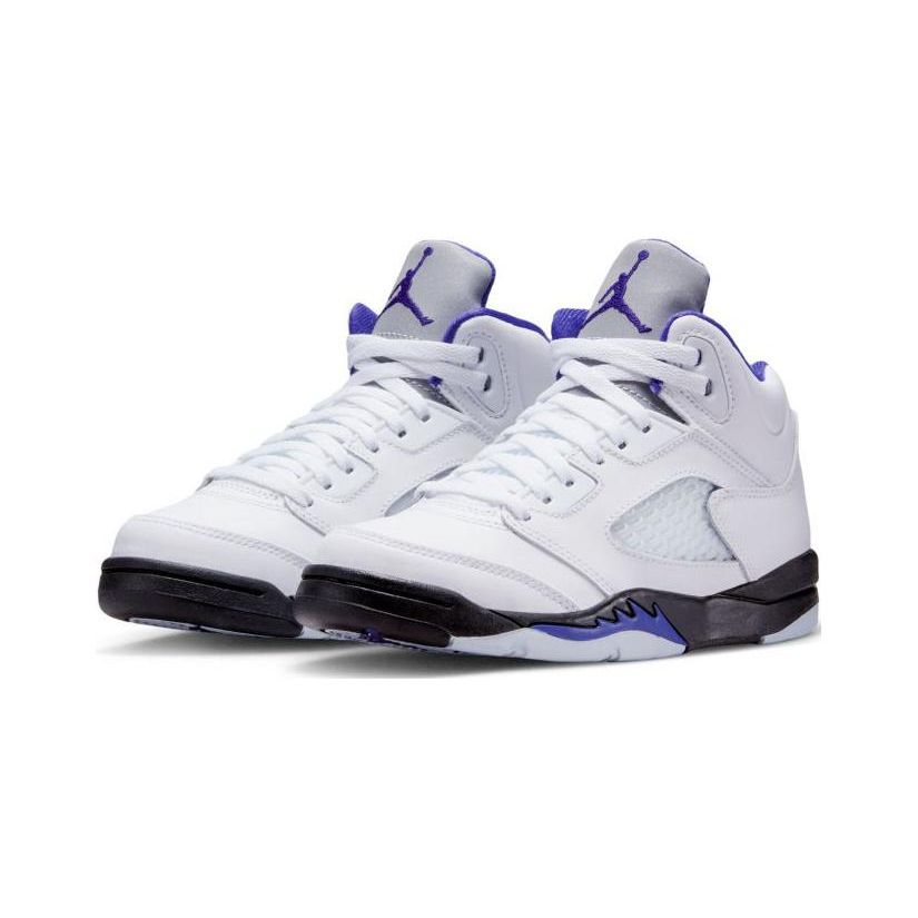 Кроссовки Air Jordan 5 Retro PS Concord Детские Белые Черные Темно-Конкорд 440889-141