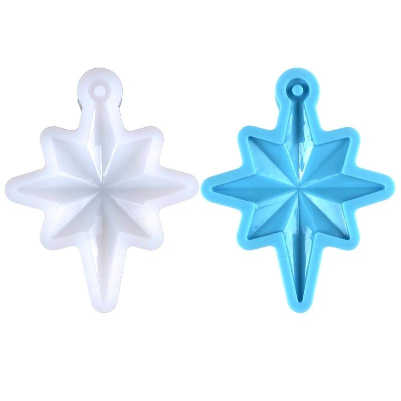 North Star Shape Silicone Mold Decorative Pendant Mold Handmade Epoxy Silicone Mold Epoxy Resin Molds Making Crafts