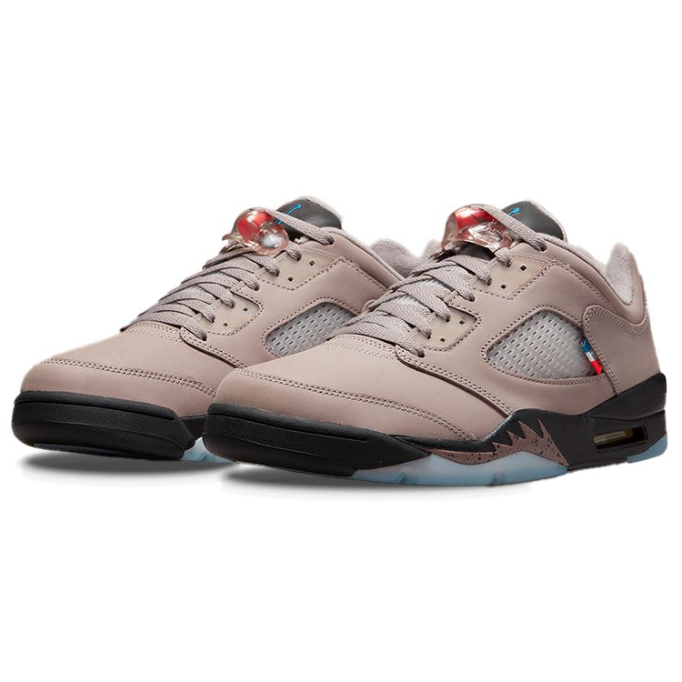 Кроссовки унисекс Paris Saint-Germain x Air Jordan 5 Retro Low Paname серая пемза Game-Royal DX6325-204