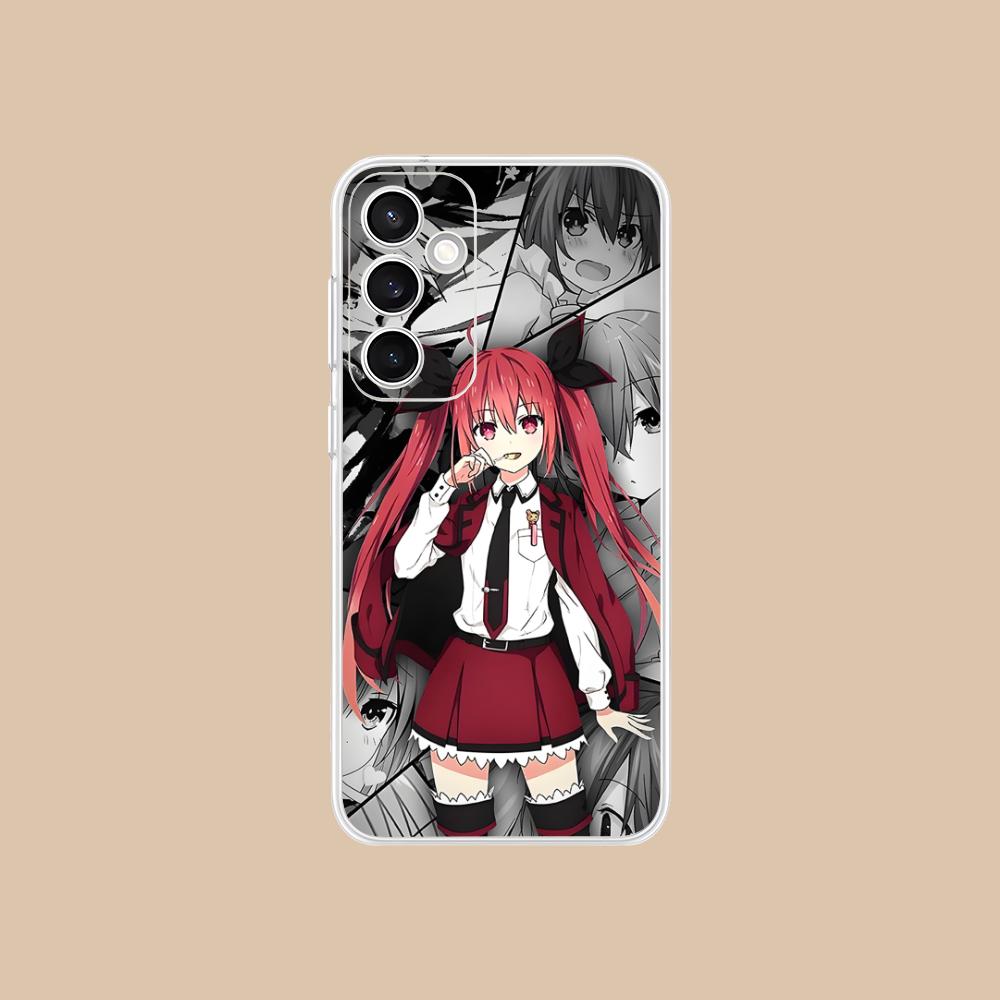 Date a Live Котори Ицука Прозрачный чехол для мобильного телефона для Samsung Galaxy S25 S24 S23 S22 S21Plus FE Ultra Цветной чехол