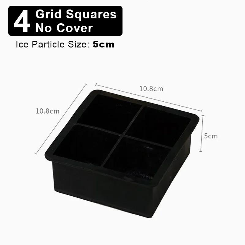 4/6/8/15Grids Silicone Ice Cube Molds Spherical Ice Cube Molds Ice Cream Ice Cube Making Machine Reusable Whiskey Ice Cube Molds